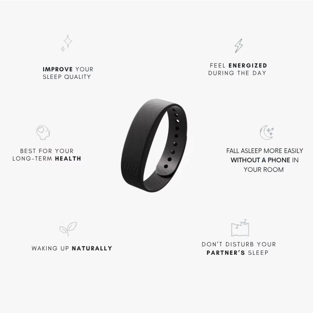 LED Digital Alarm Clock Watch Adjustable Waterproof Fitness Wristbands with Running Pedometer Snooze-Proof Vibrating Alarm